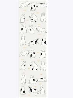 Простынь на резинке Сказка "Котики на сером" 140х200 см, перкаль