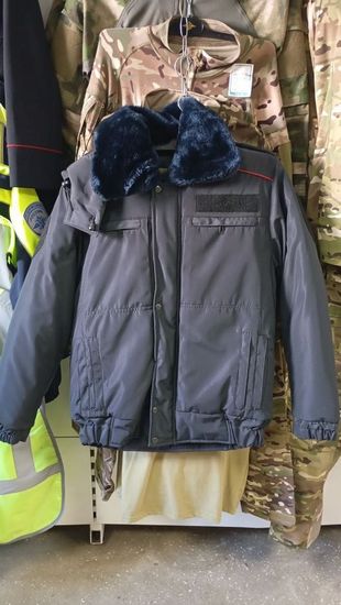 [М] Бушлат зимний укор. "Полиция ППС" ст\обр, на резинке