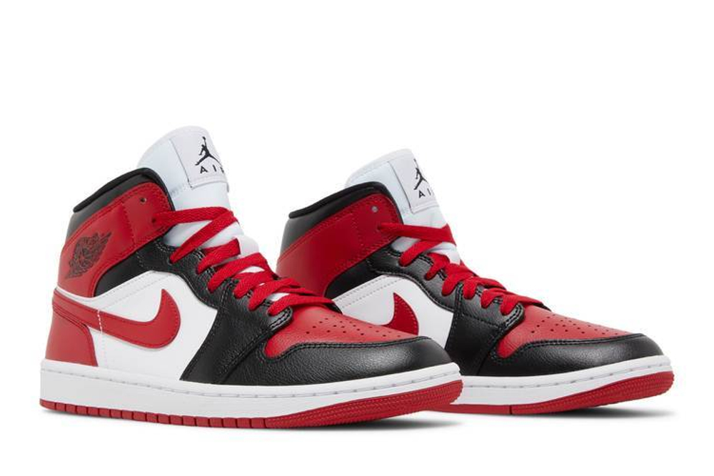Кроссовки Jordan Air Jordan 1 Mid "Bred Toe" (Женская размерная сетка)