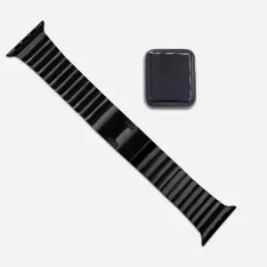 Ремешок стальной блочный для HEALTHBAND Pro №5, чёрный