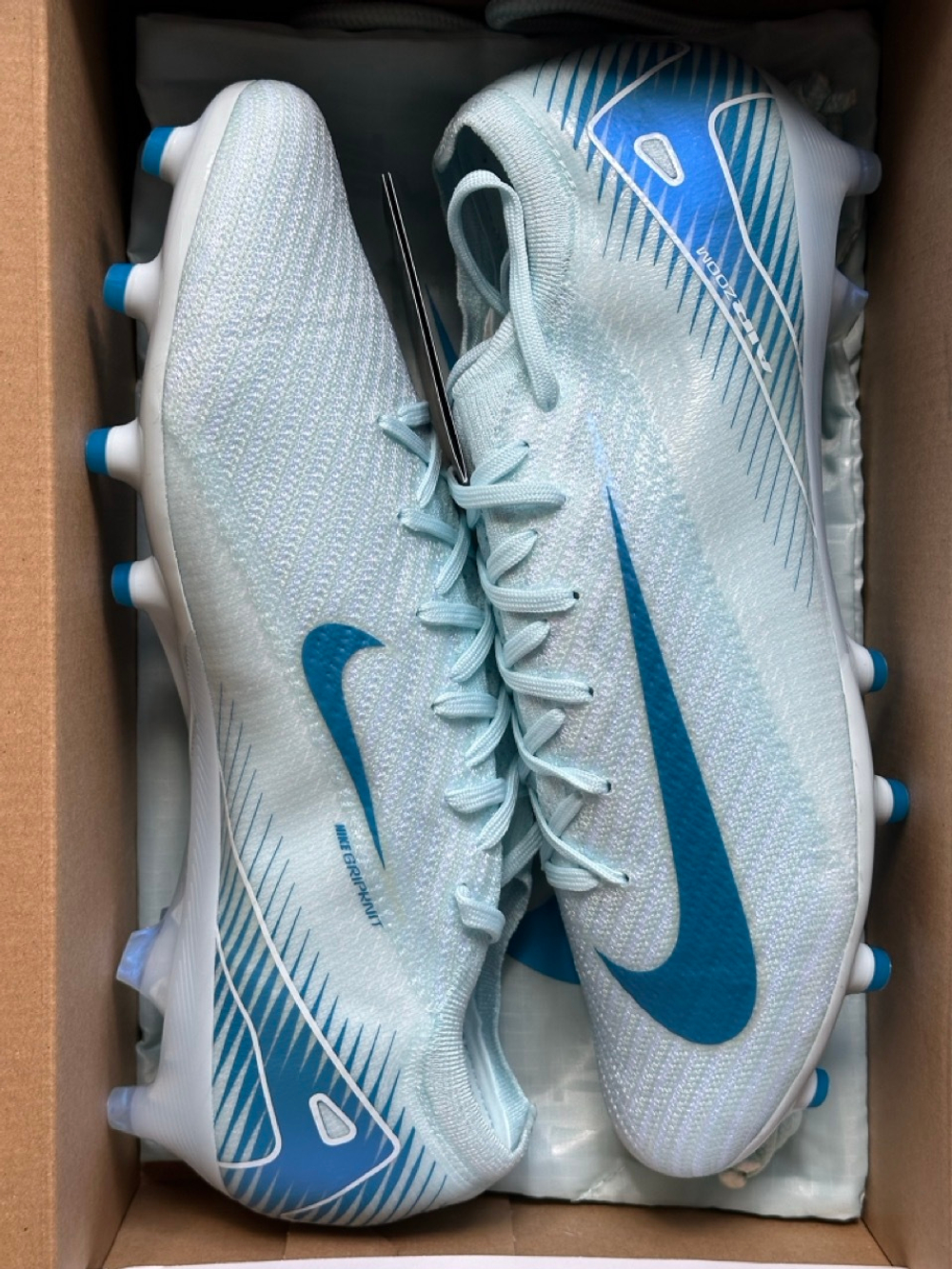 Nike zoom white blue online