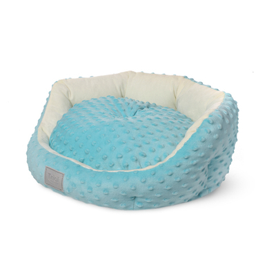 Лежанка для животных круглая "Малыш" S, голубая, 400*400*160мм, серия PUPPY, Triol