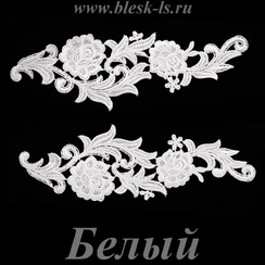 Лейсы кружевные, Белый (модель R)