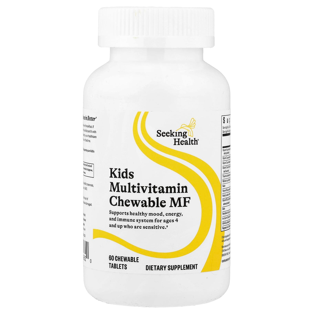 Seeking Health, MF, мультивитамины для детей, 60 жевательных таблеток