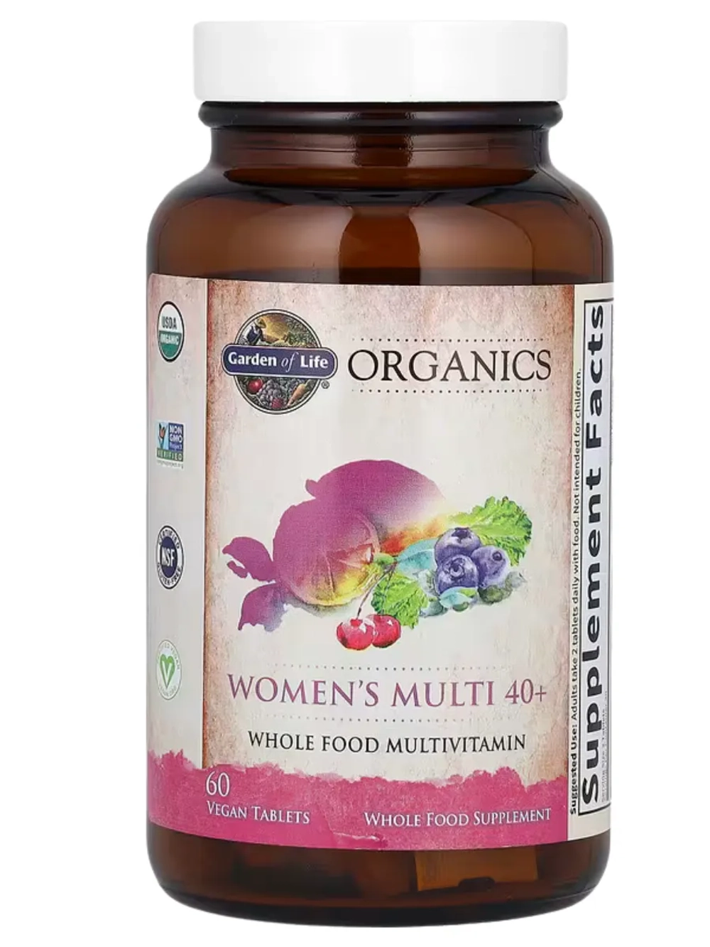 Organics Мультивитамины для женщин старше 40 лет 60 таблеток