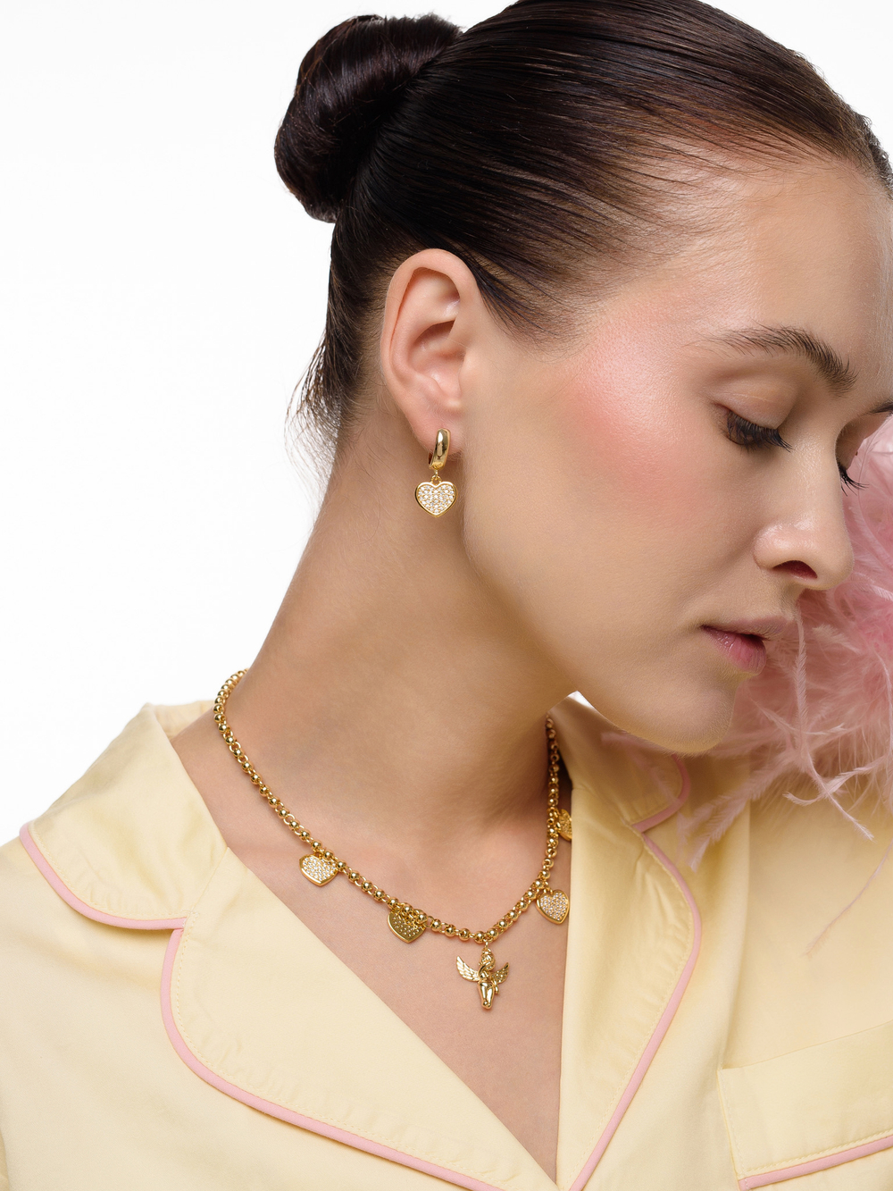 Серьги "Angel heart" Gold