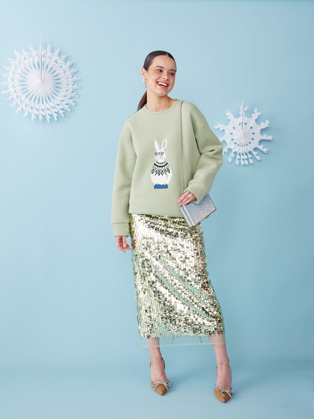 ЮБКА В ПАЙЕТКАХ L.GREEN