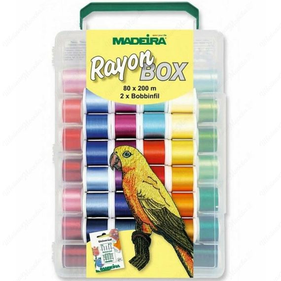 Набор ниток Rayon №40 (82шт×200м,2штх1500м) Madeira