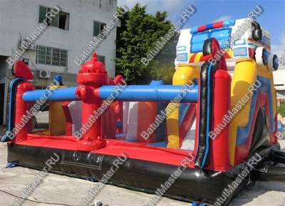 Надувной батут "Пожарная площадка" 6*5*4 м
