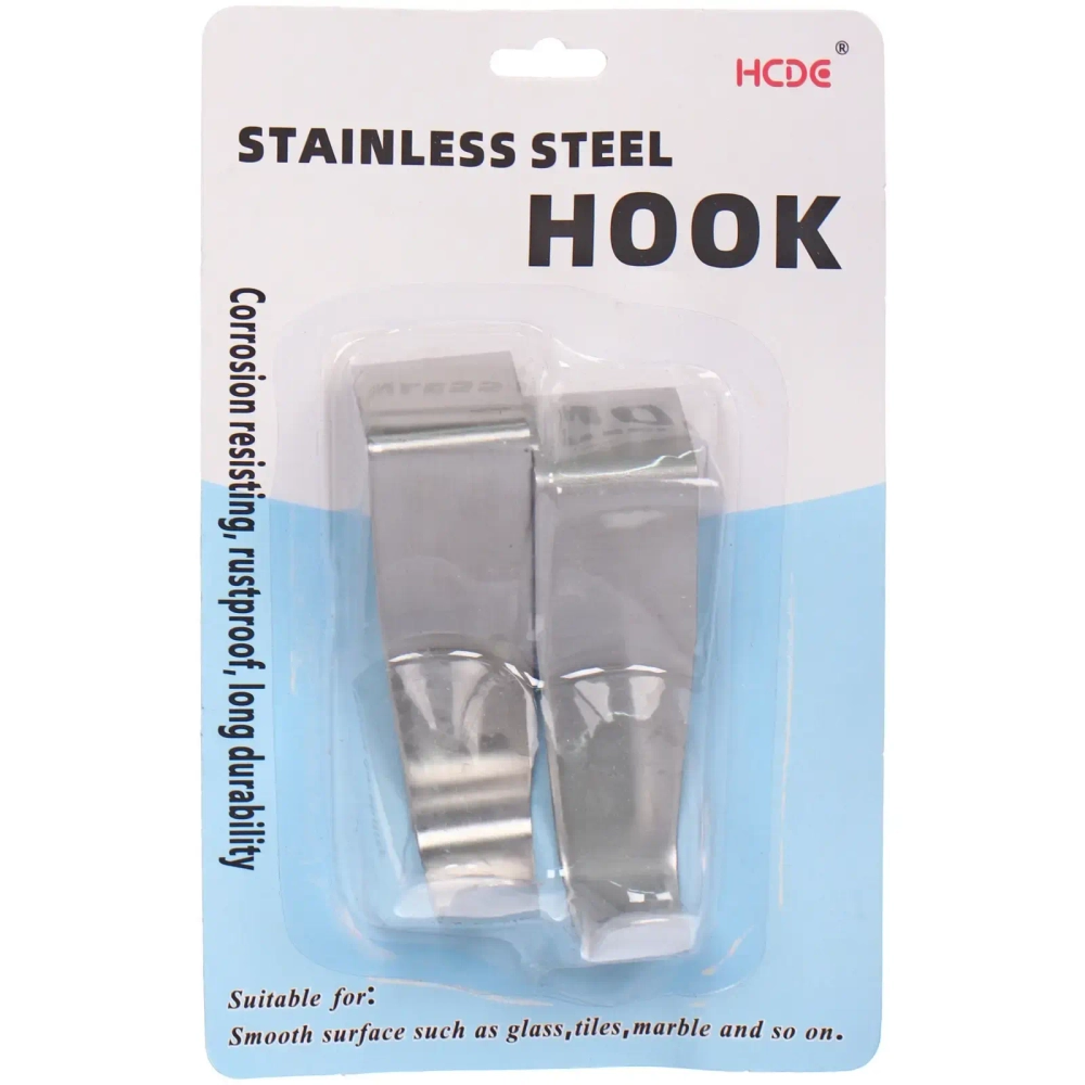 Крючки металлические надверные в наборе 2шт «ИДЕЯДОМА», нагрузка 2.5кг