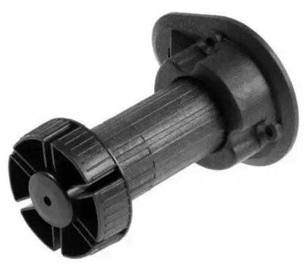 Опора кух. черная пластм. разборная 120-145 мм, без клипсы