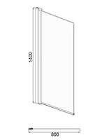 Стеклянные шторки для ванны