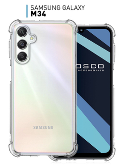 Чехол ROSCO для Samsung Galaxy M34 (арт.SS-M34-HARD-TPU-TRANSPARENT )