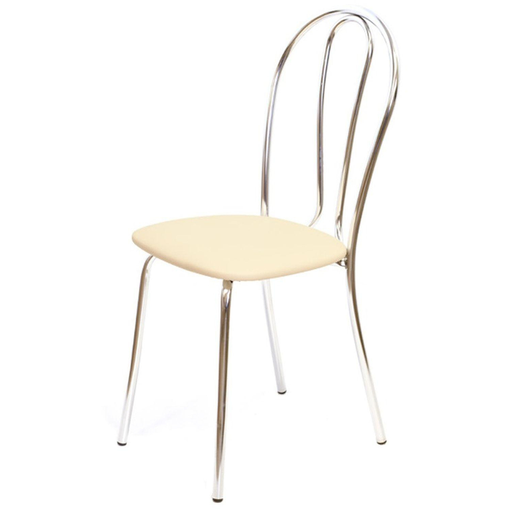 Стул для столовых UP_Венус каркас хром, к/з бежевый Z21