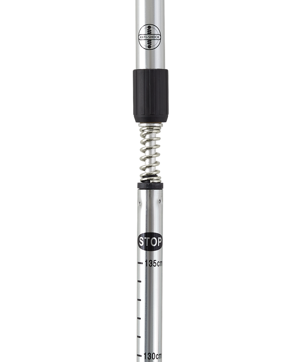 Скандинавские палки Nimbus, 77-135 см, 2-секционные, серебристый/голубой