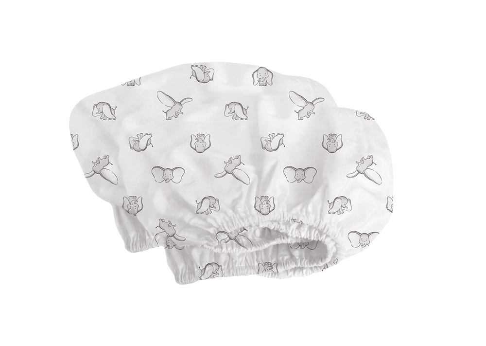 Простынь для кроватки Elegance (ушастые слоники, трикотаж)