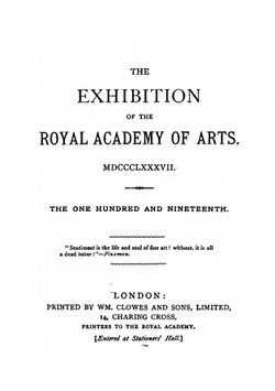 Exhibition of the Royal Academy | Royal Academy of Arts Great Britain