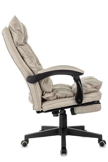 Кресло руководителя Бюрократ CH-820MSG-F бежевый 38-402 крестов. пластик подст.для ног