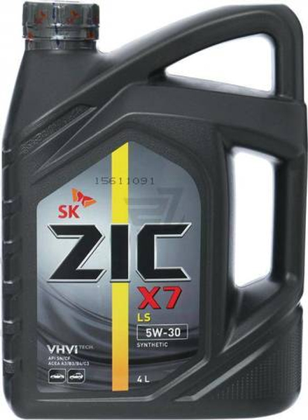 Моторное масло ZIC X7 LS 5w30 4л синетика