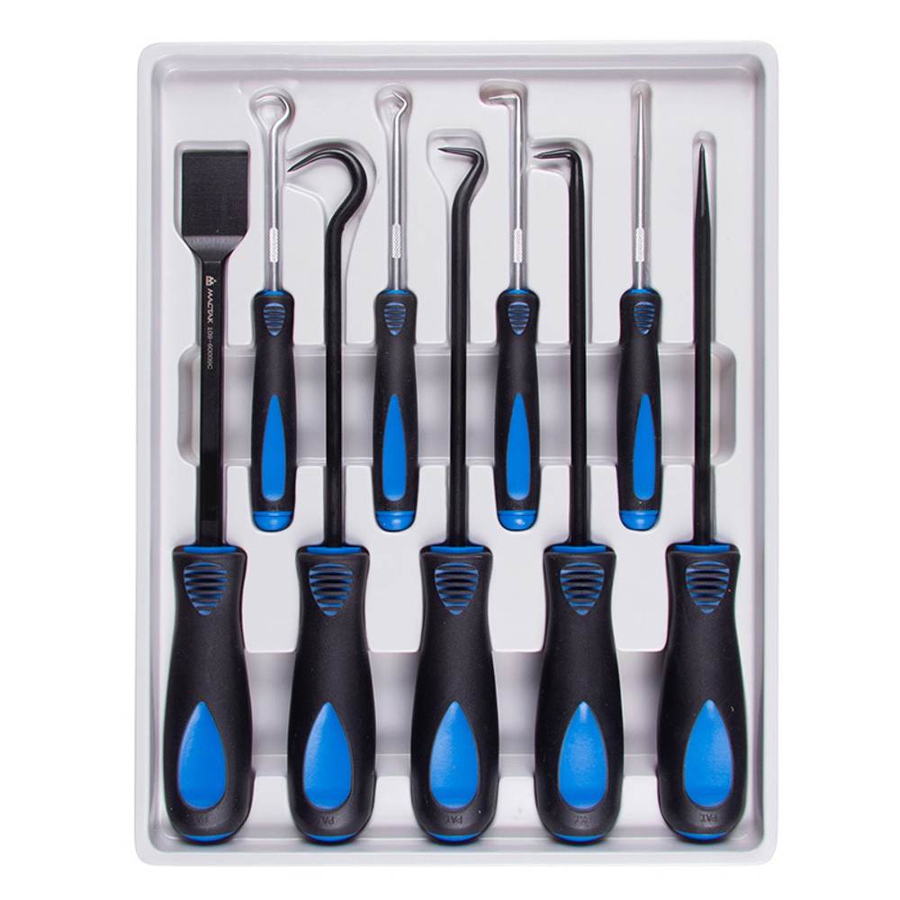 МАСТАК (109-60009C) Набор для демонтажа сальников, колец и остатков герметика, кейс, 9 предметов