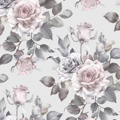 Розовые розы