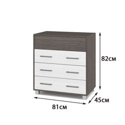 Комод "Пекин" (Ясень шимо темный/Ясень шимо светлый), ЛДСП, MODERN, г. Ижевск