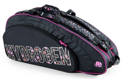 Сумка теннисная Prince by Hydrogen Lady Mary Racquet Bag - black/fuchsia