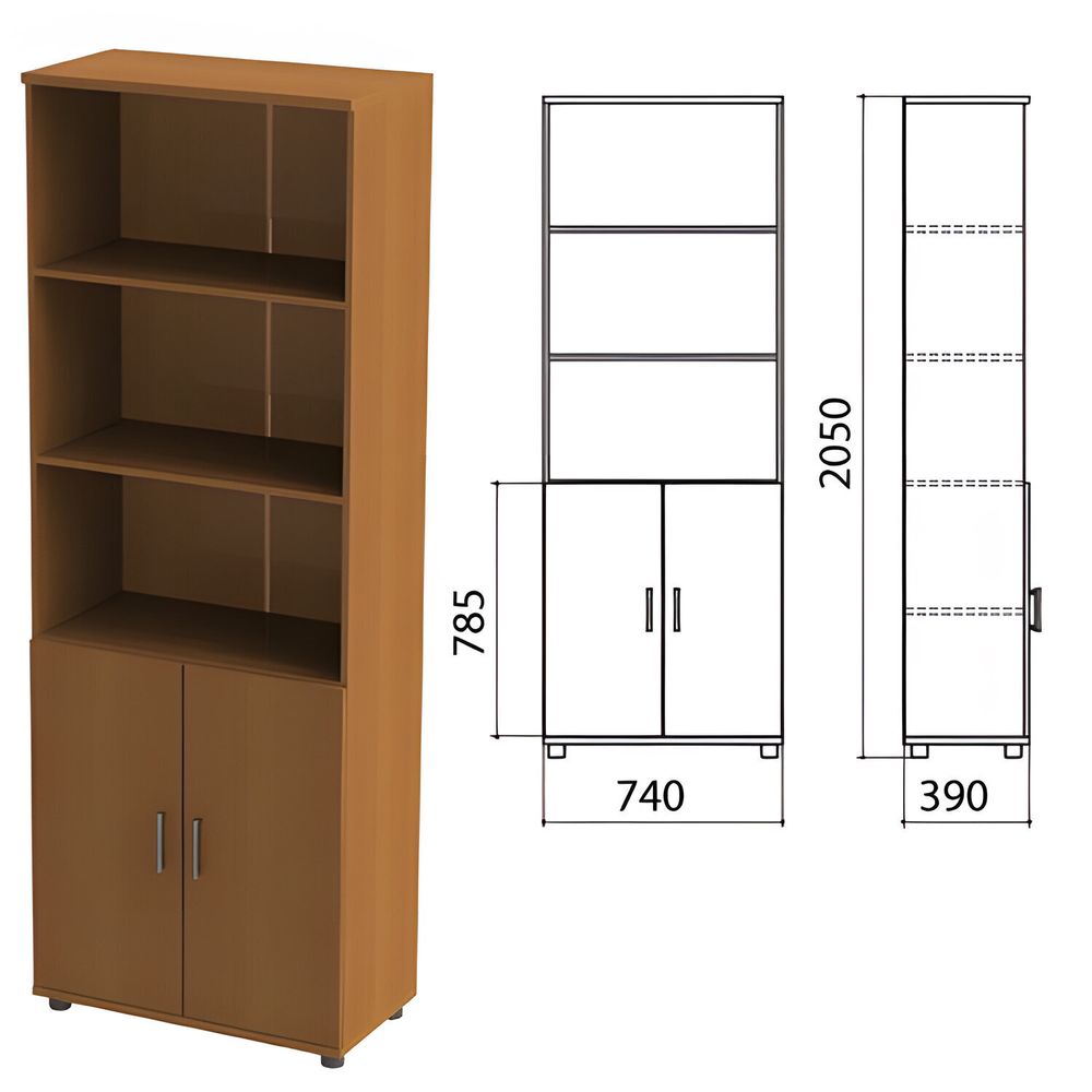 Шкаф полузакрытый "Монолит", 740х390х2050 мм