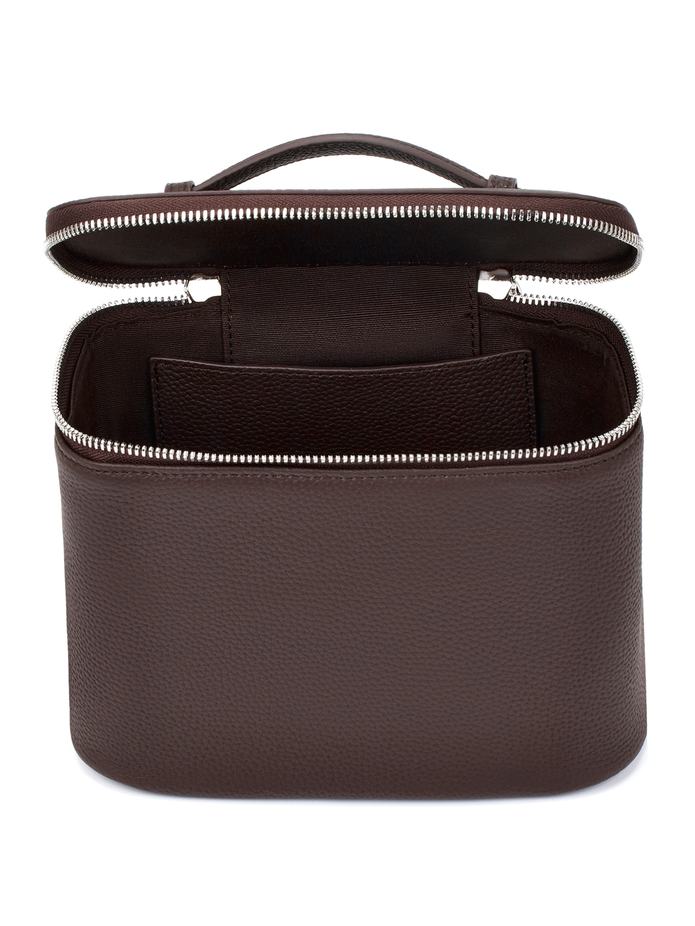 Кейс для косметики ADELINE шоколадного цвета