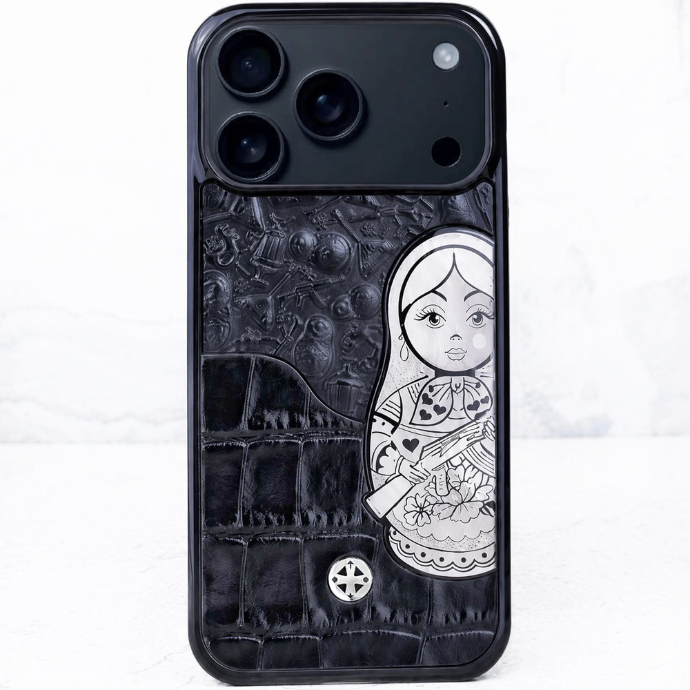 Чехол iPhone 17 Pro LUX с Матрёшкой Luxury — Euphoria HM