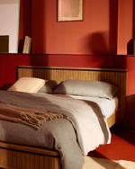 Licia Кровать из массива манго и ножками из черного металла 180 x 200 см