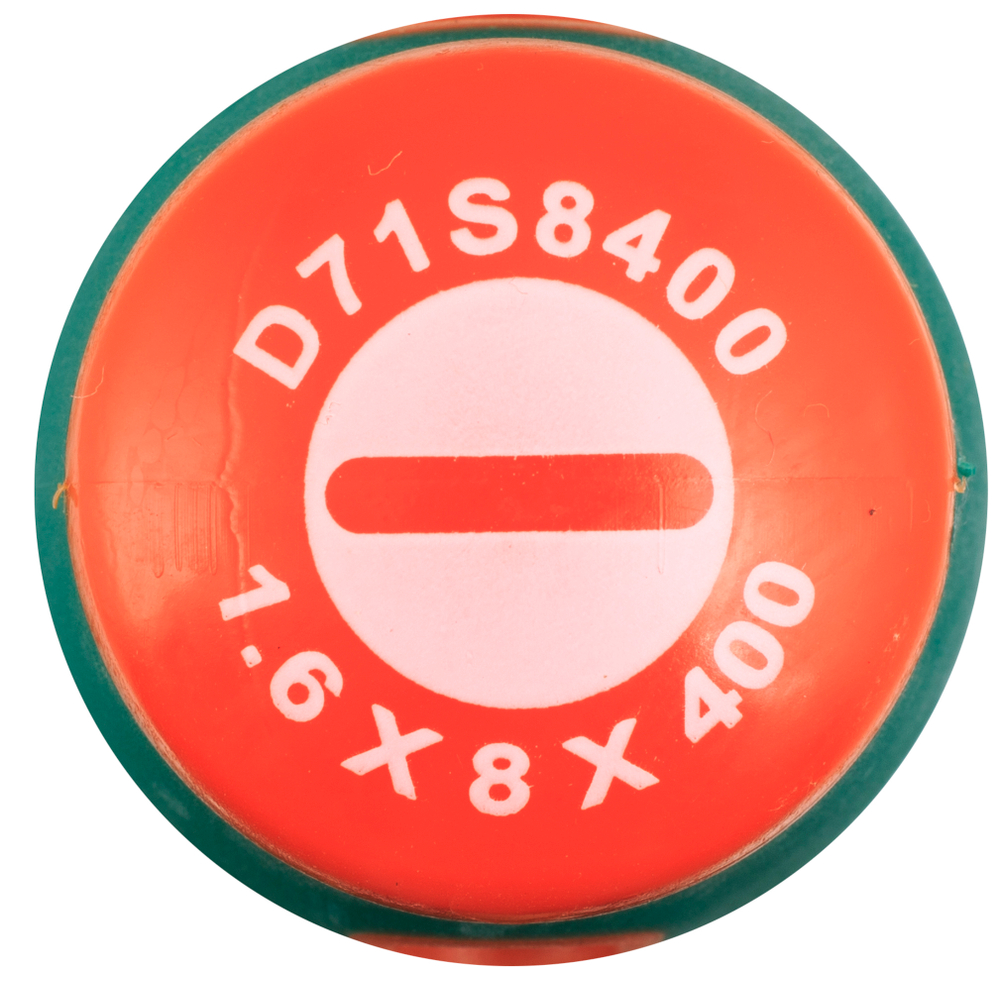 D71S8400 Отвертка стержневая шлицевая ANTI-SLIP GRIP, SL8.0х400 мм