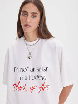Футболка WORK OF ART, молочная