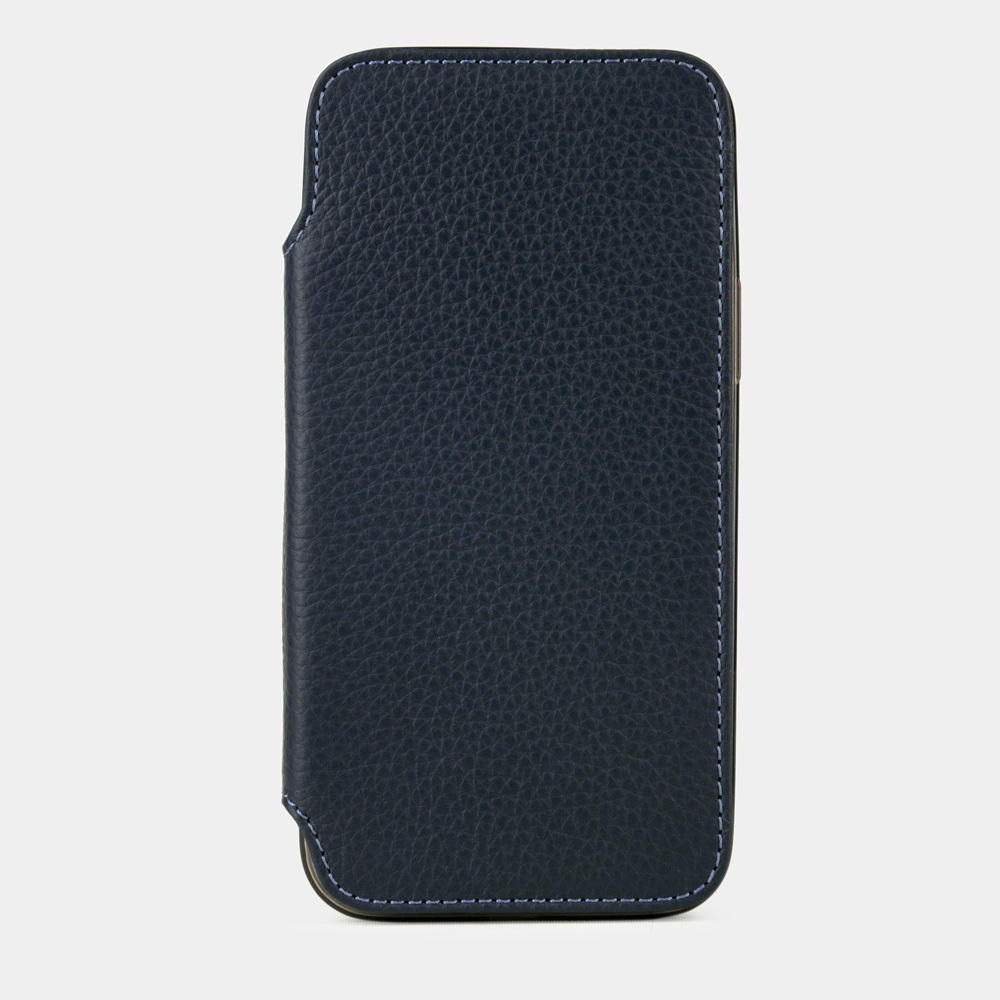 Чехол кожаный Benoit для iPhone 12 Pro Max синего цвета