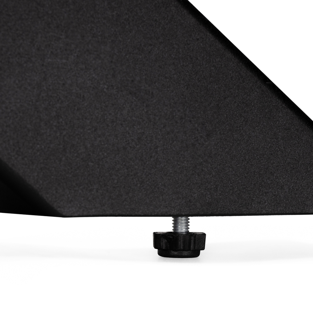 Стол стеклянный Woodville Алингсос 100(140)х100х76 белый мрамор, черный