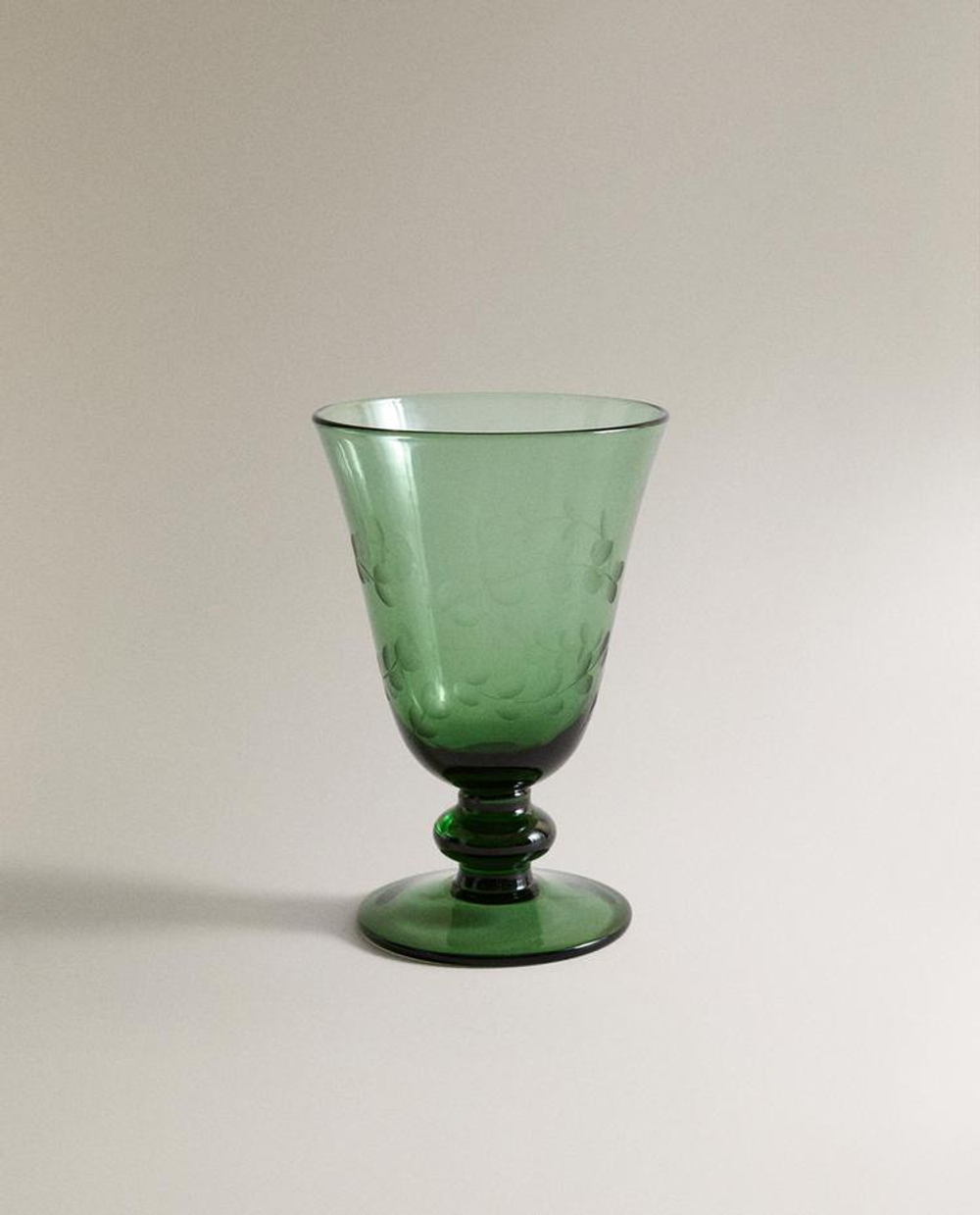 ZARA HOME РОЖДЕСТВЕНСКИЙ БОКАЛ ДЛЯ ВИНА, ЗЕЛЕНЫЙ