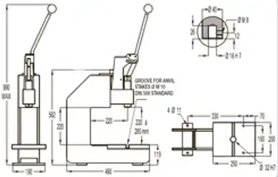 Маркировочный ударный пресс EMG PM30 P