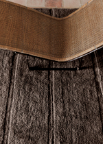 Шерстяной стираемый ковер Lorena Canals Steppe Sheep Brown L (170 x 240 см)