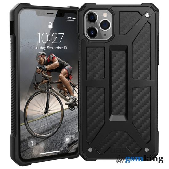 UAG Monarch Kevlar® Series Case for Apple iPhone 11 Pro Max Carbon Fiber (Графитовый серый)111721114040