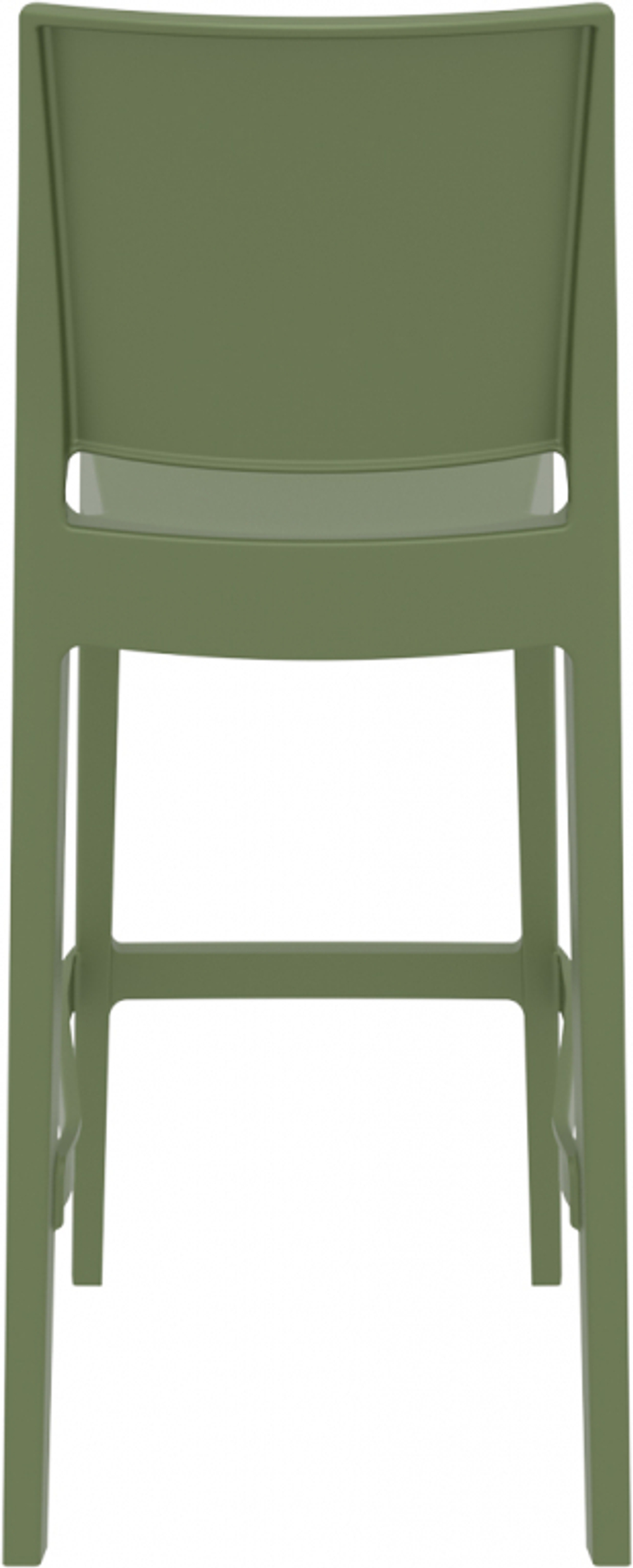 Стул пластиковый барный, Siesta Contract Maya Bar 75, оливковый