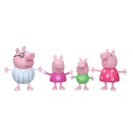 Hasbro Peppa Pig - Набор фигурок Peppa Family для сна, 4 упаковки F2192