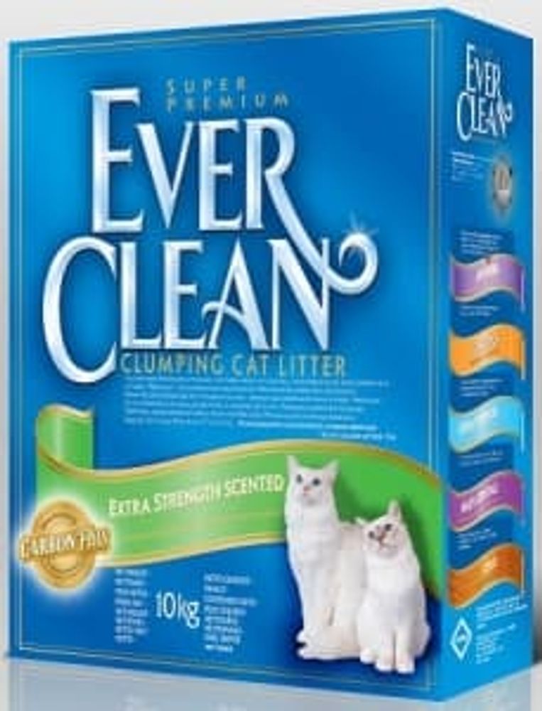 Ever Clean Extra Strength Scented - наполнитель комкующийся д/кошек с ароматизатором 10 кг