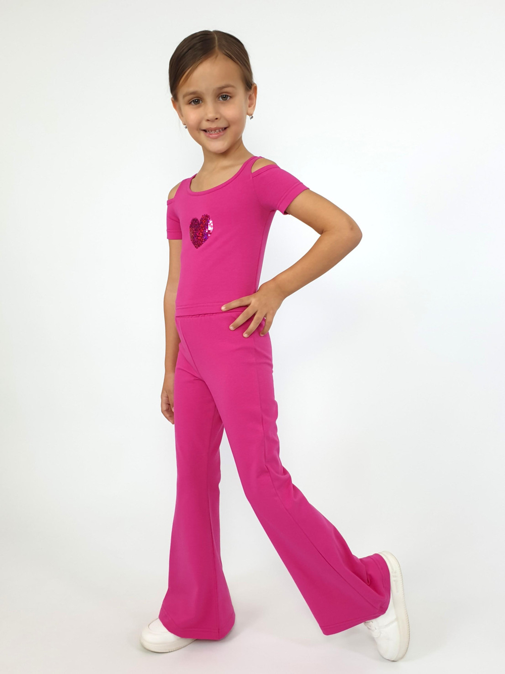 02-165-3 Комплект для девочки (фуфайка+брюки)