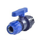 Кран шаровой компрессионный ПЭ Дн 32х1/2" ВР Ру10 RTP (РосТурПласт) 14397
