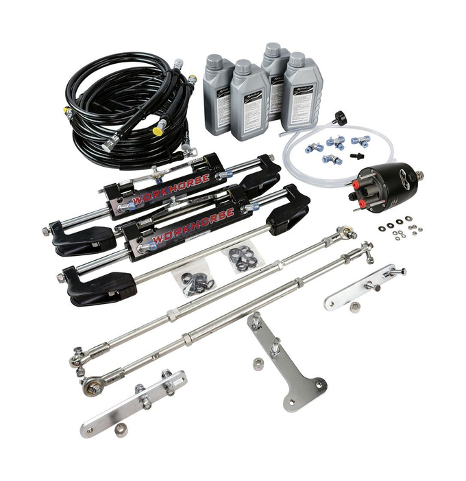 Гидравлическая система рулевого управления для 3-моторов 300 л.с (TBE-6380, 635-800 мм), Sea First