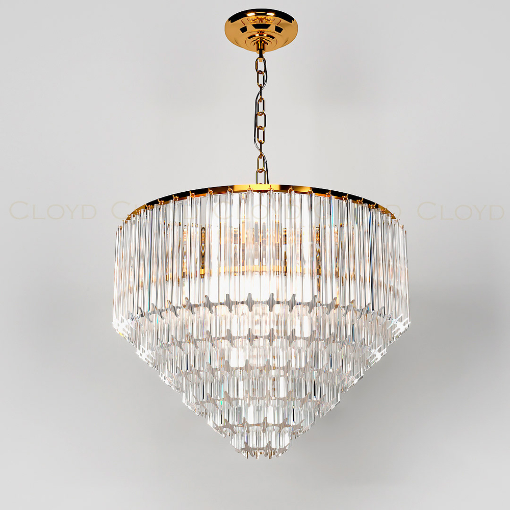 Люстра Cloyd ORATORIA C8 / Ø53 см - золото (арт.10307)