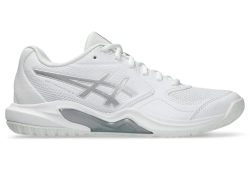 Женские Кроссовки теннисные Asics Gel-Dedicate 9 - white/pure silver