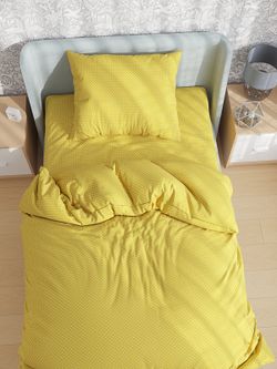 Постельное белье Сказка "Солнышко" 1,5-сп Наволочка 50х70 см 1 шт Простынь 150х215 см Пододеяльник 145х215 см, перкаль