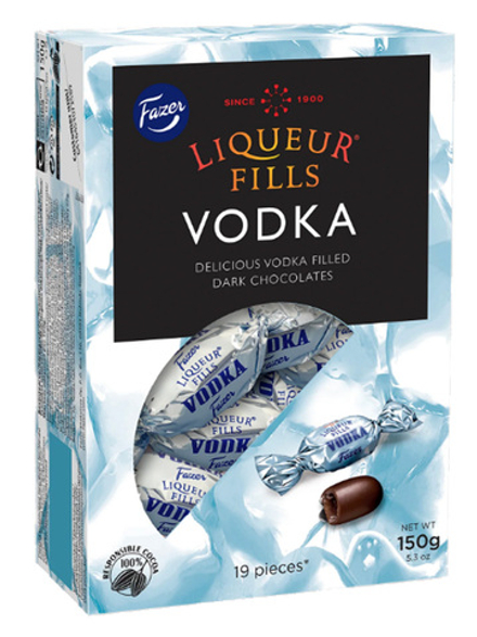 Конфеты шоколадные Fazer Liqueur Fills Vodka Mix 150г