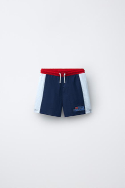 ZARA ПЛАВКИ SIX SEVEN, СИНИЙ/БЕЛЫЙ